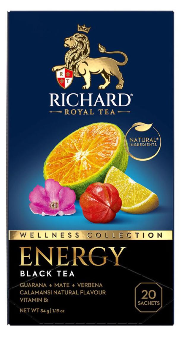 

Чай черный RICHARD Energy с мате, 20 сашетов