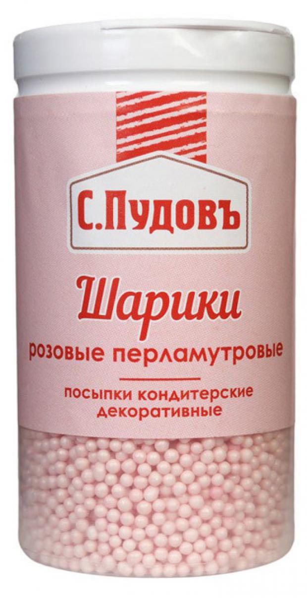 

Посыпка кондитерская «С.Пудовъ» розовые перламутрое шарики, 60 г