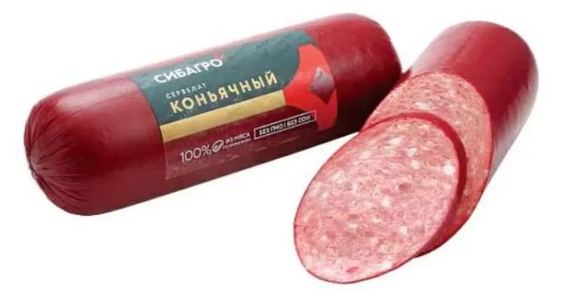 Колбаса варено-копченая Сибагро Венский Сервелат, 350 г
