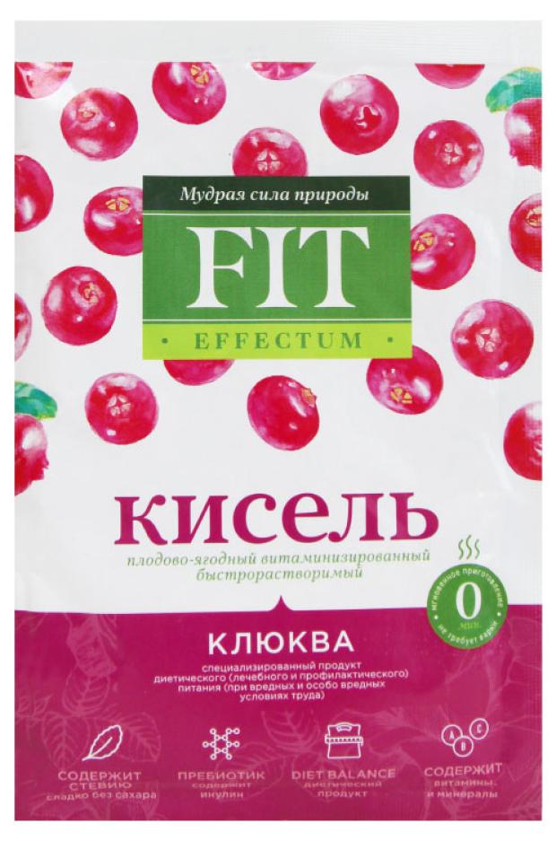 Кисель быстрорастворимый Fit Effectum Клюква, 30 г