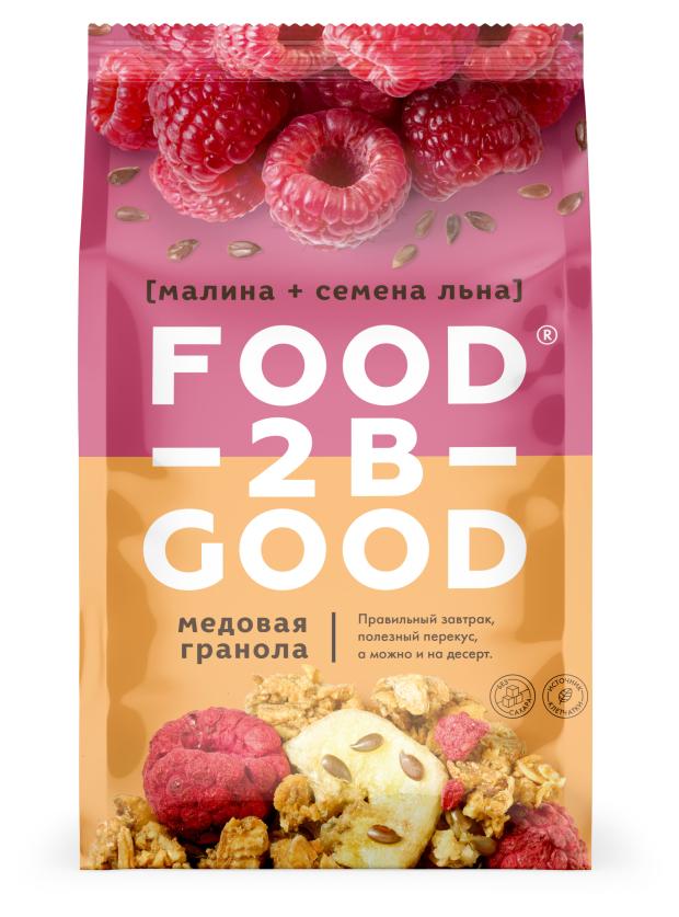 

Гранола FoodTobeGood медовая малина семена льна, 250 г