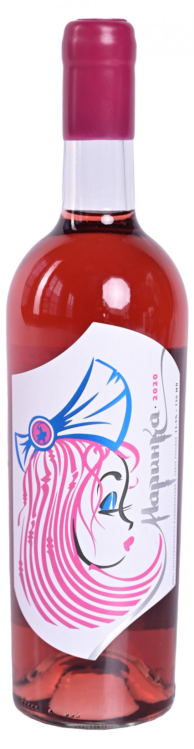 Вино Винодельня Покровская Маринка розовое сухое Россия, 0,75 л