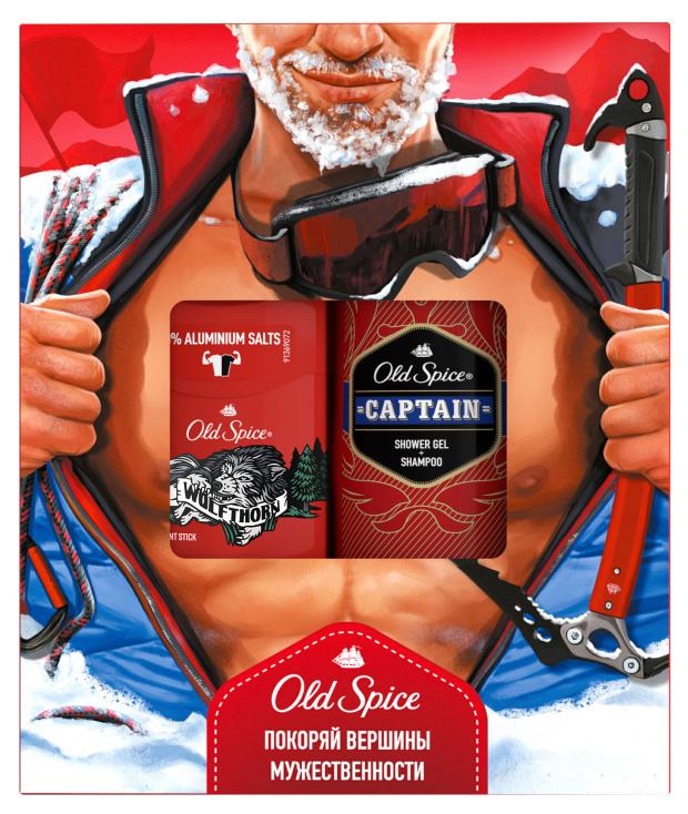 

Набор подарочный Old Spice Wolf шампунь 2в1 250 мл + дезодорант стик 50 мл