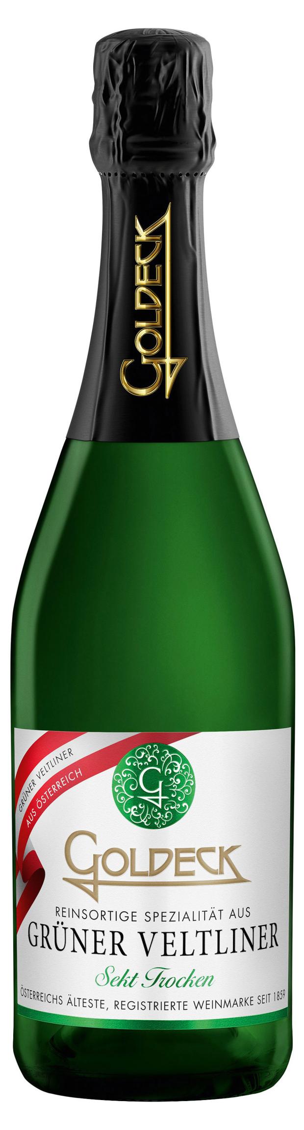 Игристое вино Goldeck Grner Veltliner белое сухое Австрия, 0,75 л 49568