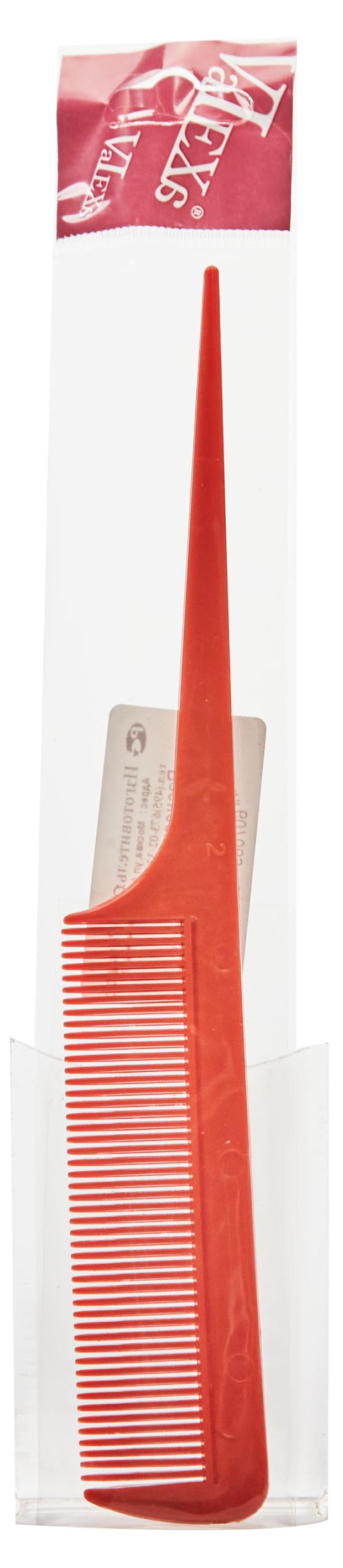 Расческа для волос Valexa Р-19 с тонкой ручкой для пробора, 1 шт