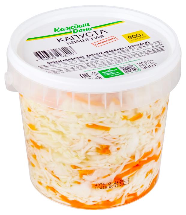 Капуста квашеная Каждый день с морковью 900 г 142₽