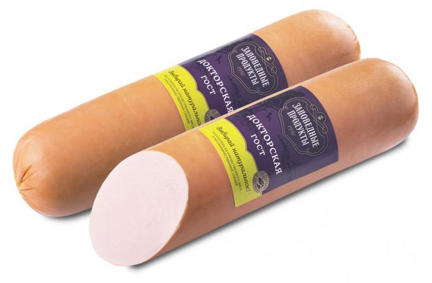 Колбаса Заповедные продукты Докторская ГОСТ, вес