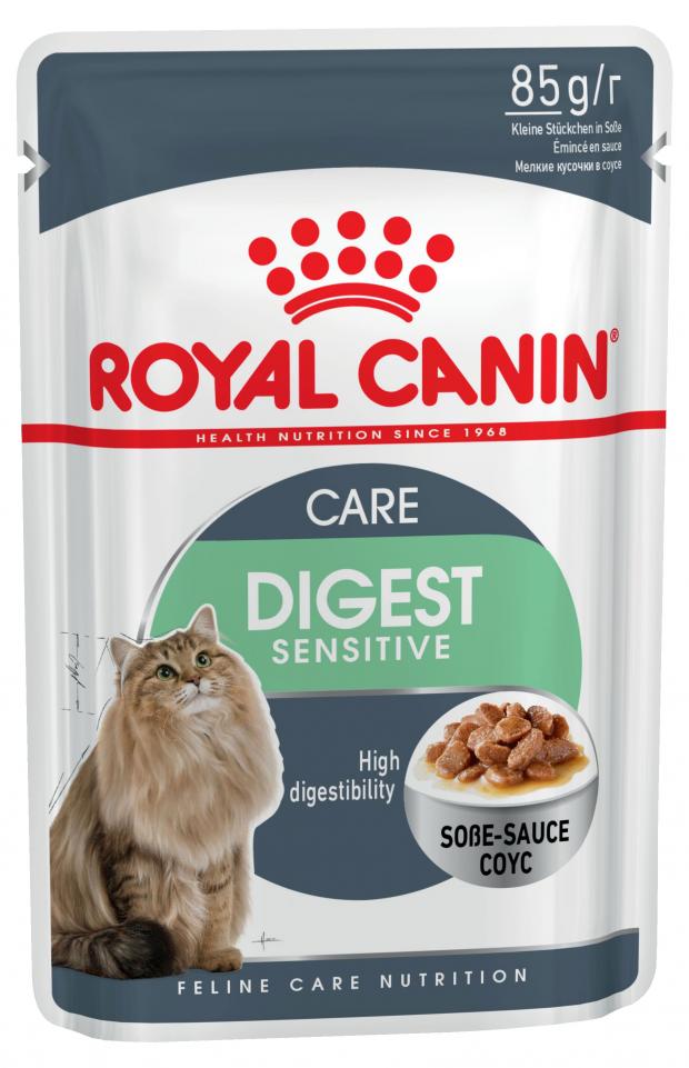 

Корм для кошек Royal Canin Digest Sensitive кусочки в соусе, 85 г