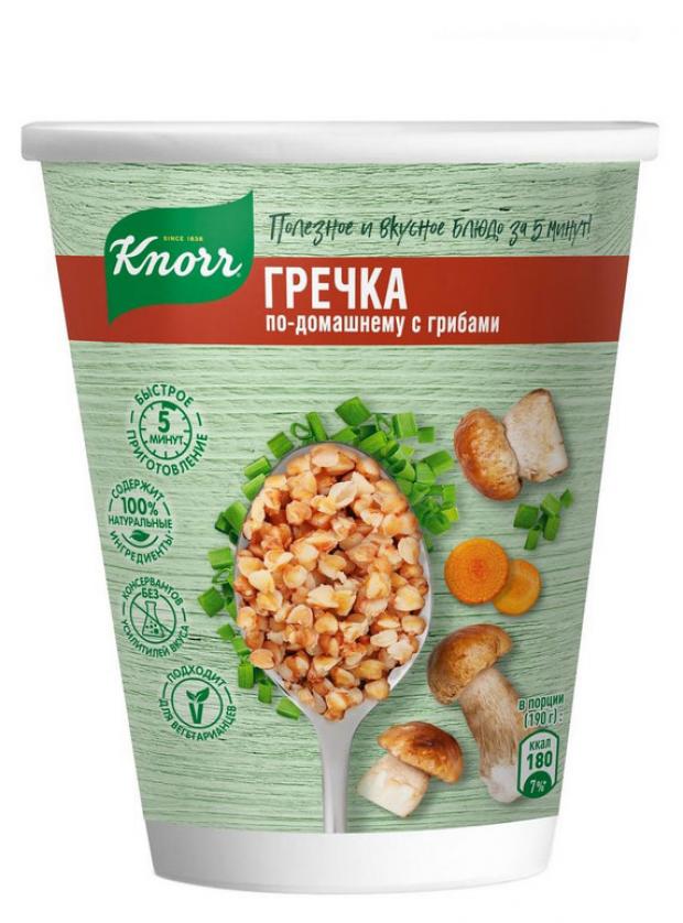 

Каша Knorr моментального приготовления Гречка по-домашнему с грибами, 50 г