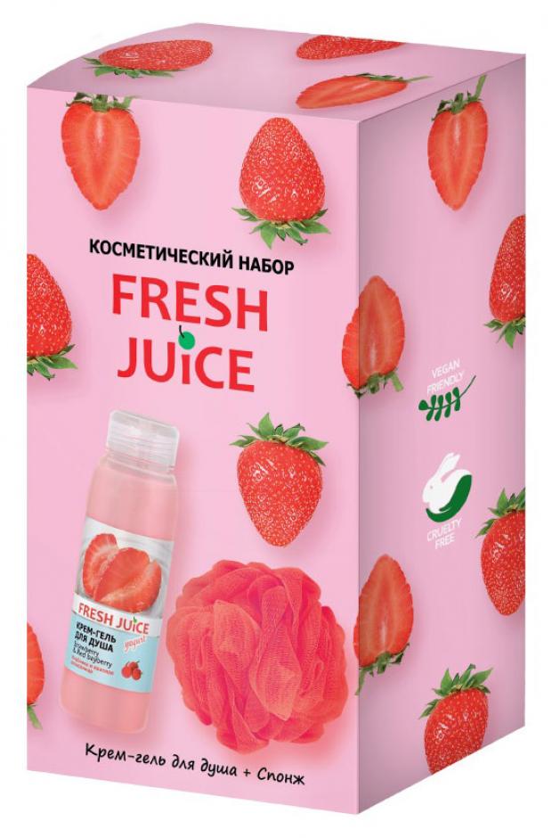 

Подарочный набор Крем-гель для душа Fresh Juice Summer love, 300 мл + Спонж