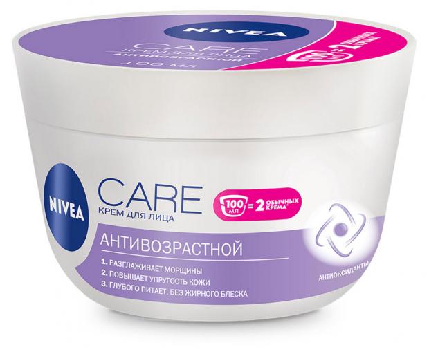 

Крем для лица дневной Nivea Care антивозрастной, 100 мл