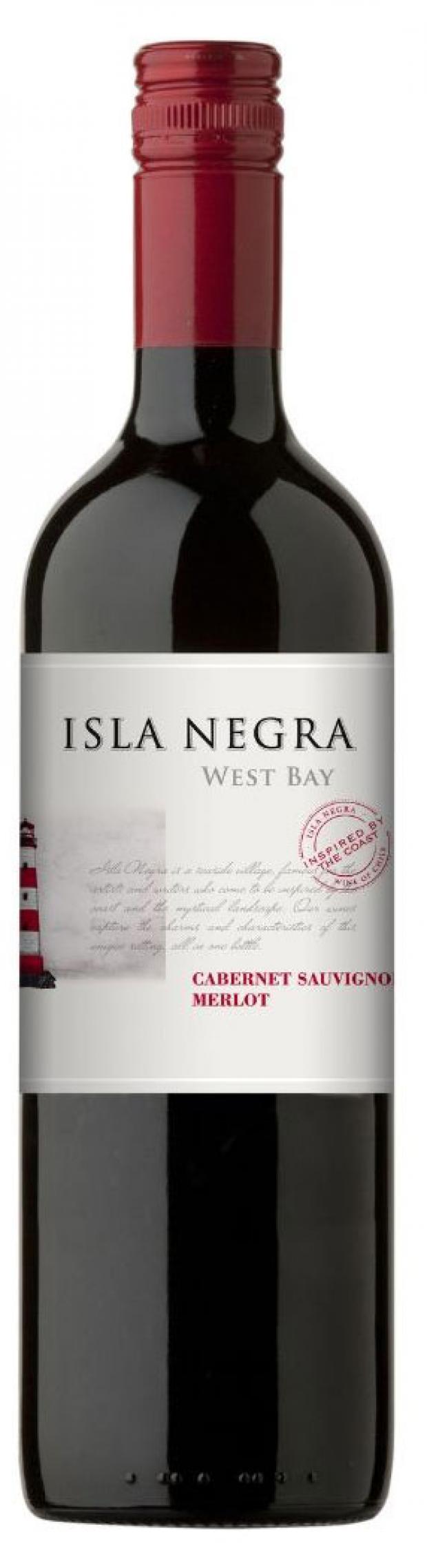 Вино West Bay Isla Negra Cabernet Sauvignon Merlot красное полусухое Чили, 0,75 л вино espiritu de chile cabernet sauvignon красное полусладкое чили 0 75 л