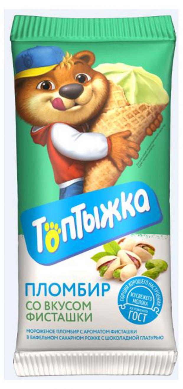 Мороженое Топтыжка пломбир фисташковое БЗМЖ, 90 г
