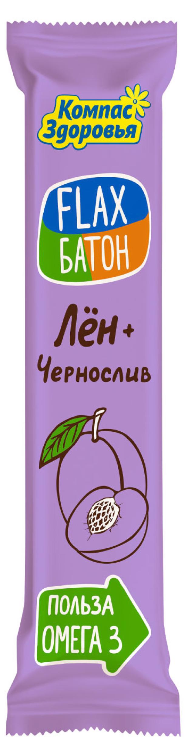 Батончик Flax лён чернослив,30 г