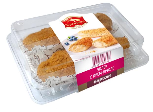 

Эклеры Черёмушки крем-брюле, 80 г