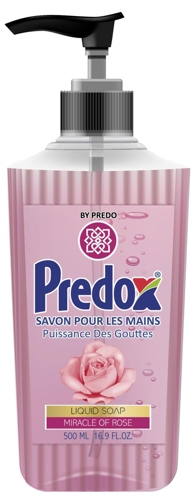 

Мыло жидкое для рук Predox Роза, 500 мл