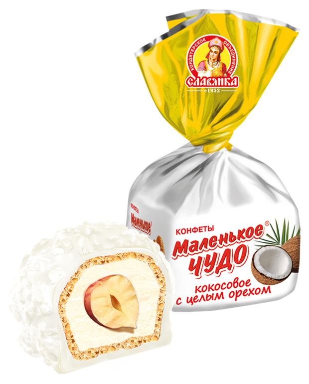

Конфеты Славянка Маленькое чудо кокосовое, вес