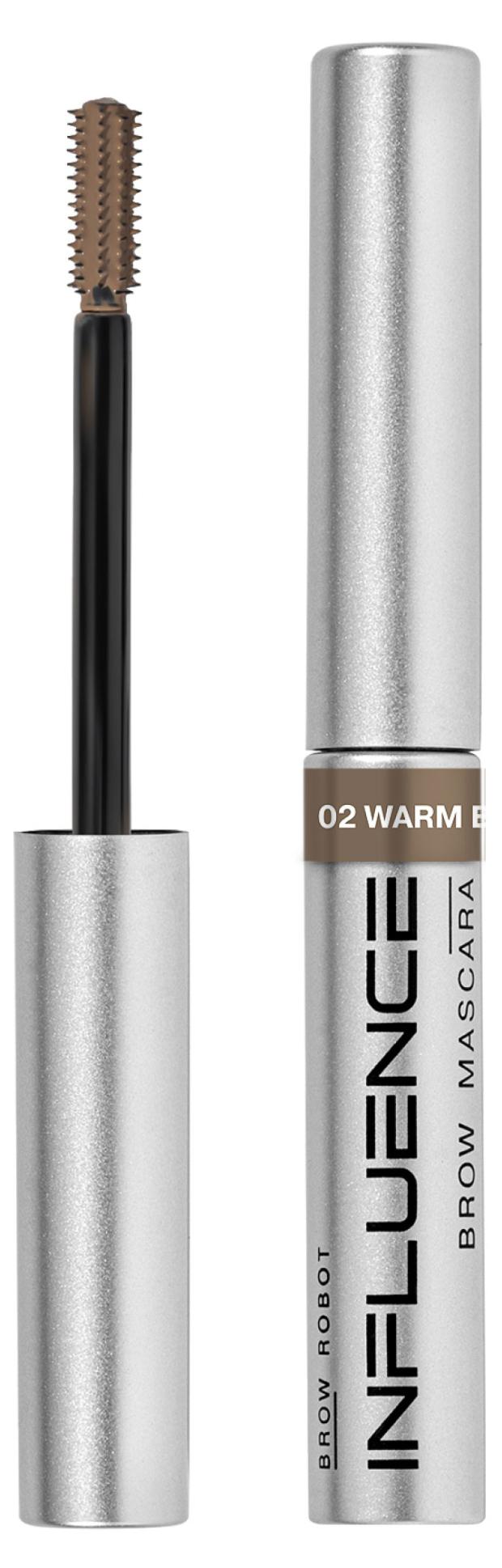 

Тушь для бровей Influence Beauty Brow robot быстрой фиксации тон 02 русый, 5 мл
