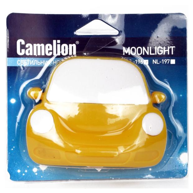 

Ночник Camelion Машинка желтая с выключателем 220В