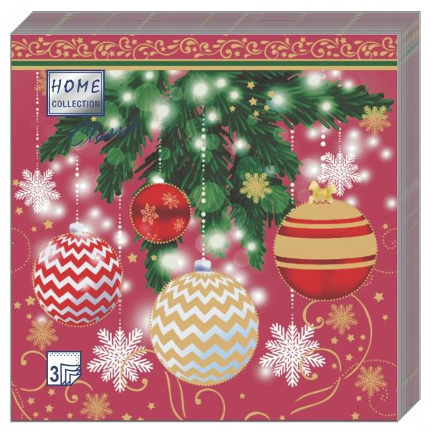 

Салфетки Home Collection Classic Елочные украшения, 20 шт