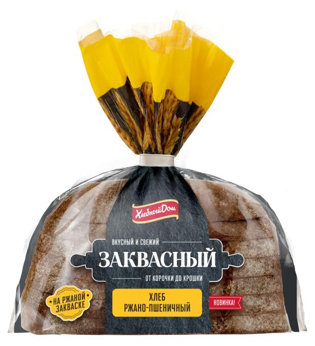 Хлеб ржано-пшеничный Хлебный Дом Заквасный, 400 г