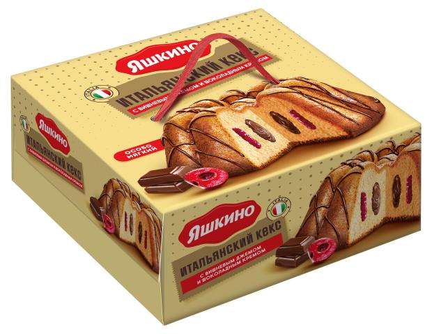 

Кекс Яшкино с вишневым джемом и итальянским кремом, 500 г