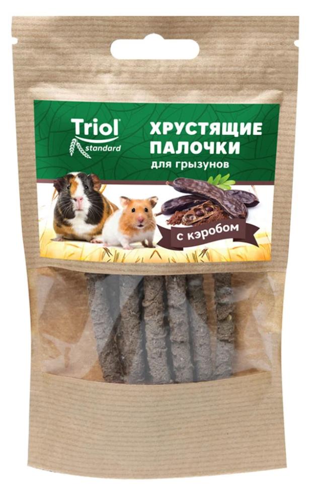 

Лакомство Тriol Standard хрустящие палочки для грызунов с кэробом, 30 г