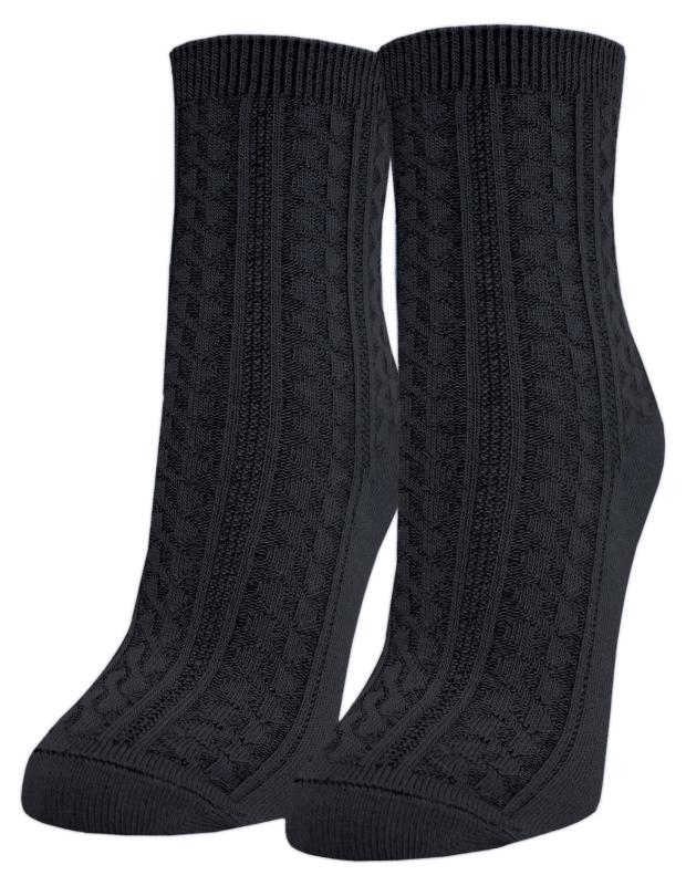 Носки женские 6С990 черные, р 25