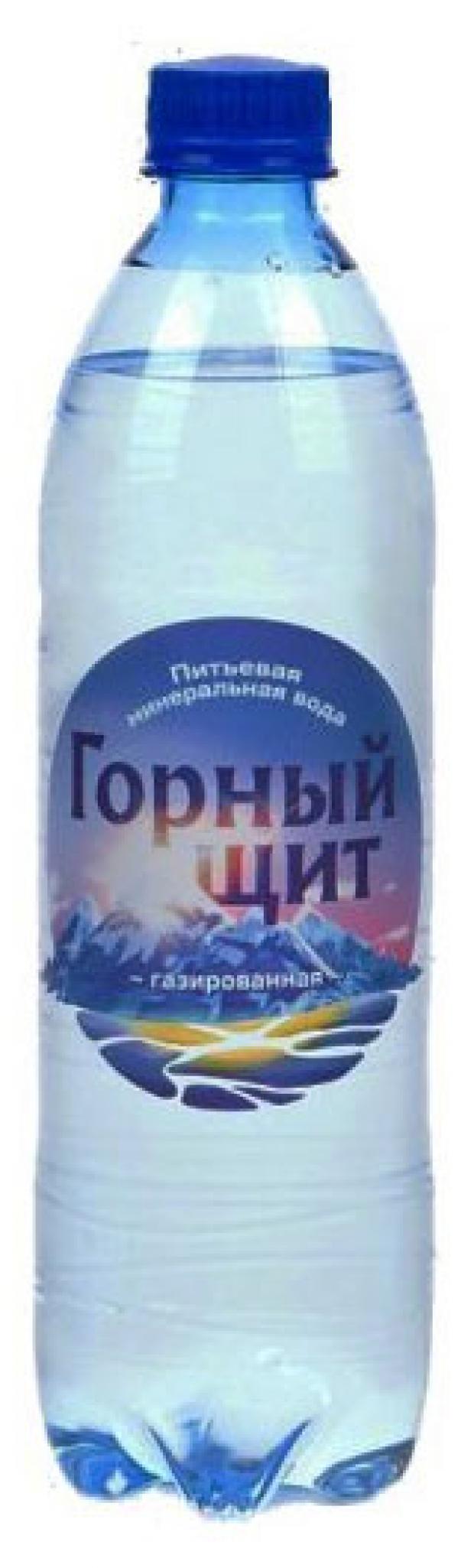 Вода минеральная Горный щит газированная, 600 мл