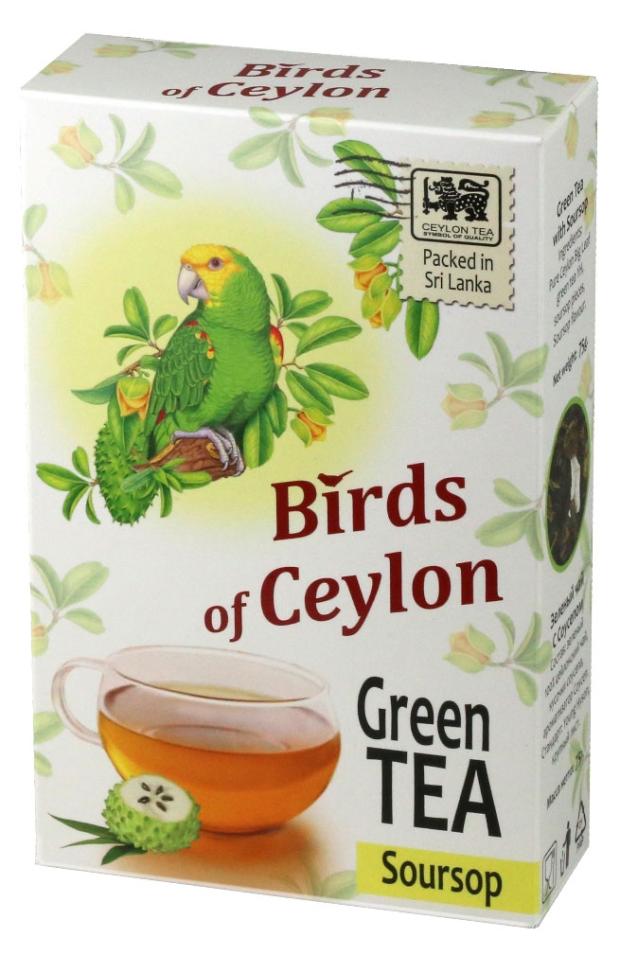 Чай зеленый Birds of Ceylon Соусэ листовой, 75 г