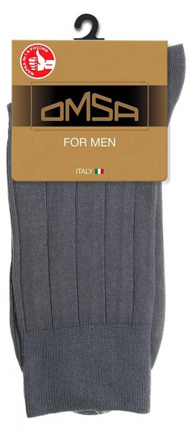 Носки мужские OMSA Clsassic 208 grigio scuro, р.39/40