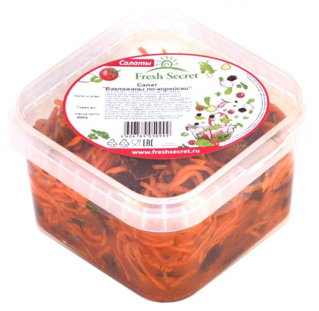 Баклажаны с морковью по-корейски Fresh Secret, 600 г