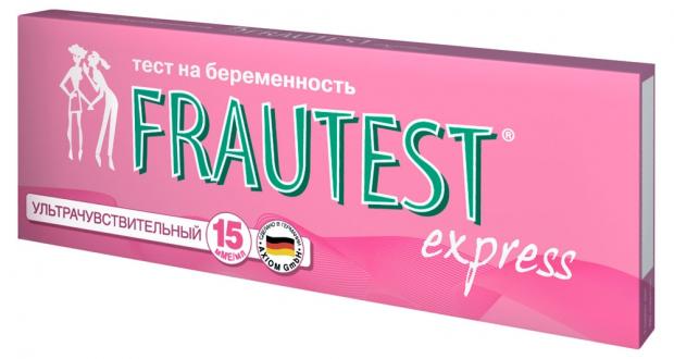 Тест для определения беременности Frautest express, 1 шт eva тест для определения беременности 1 шт