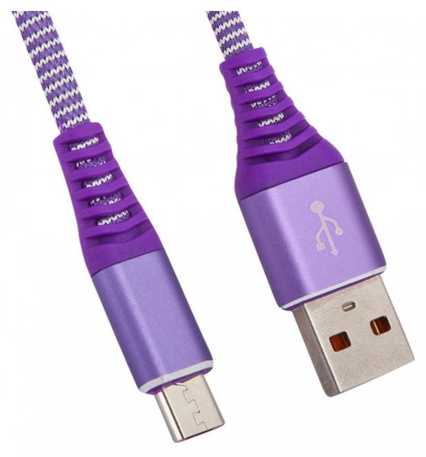 USB кабель Liberty Project Micro USB Носки фиолетовый