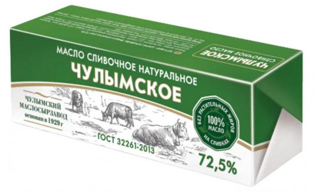 Масло сливочное Чулымское 65% БЗМЖ, 450 г