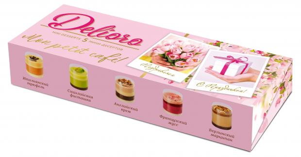 

Набор конфет Delioro мини-десерты с кремом и муссом, 55 г