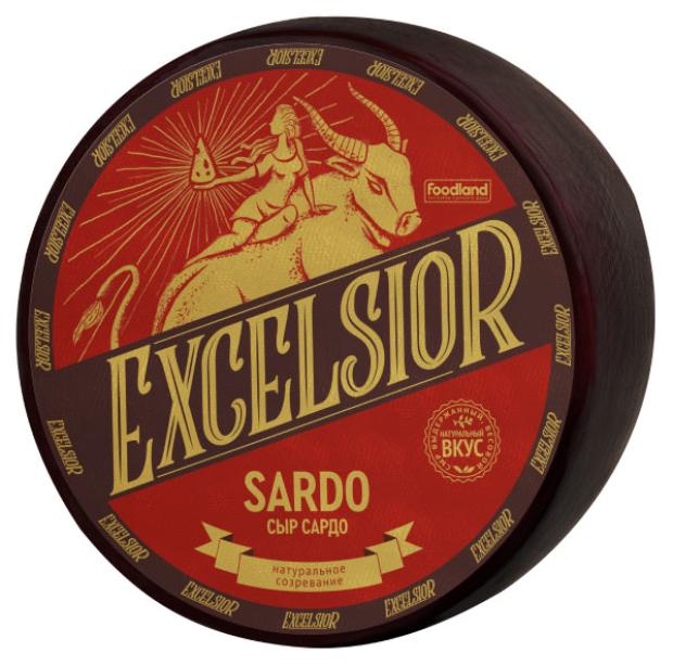 Сыр твердый Excelsior Sardo выдержанный 6 месяцев 45 БЗМЖ вес 142₽
