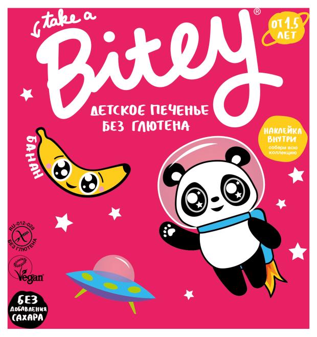 Печенье детское Take a Bitey Банан от 1,5 лет, 125 г