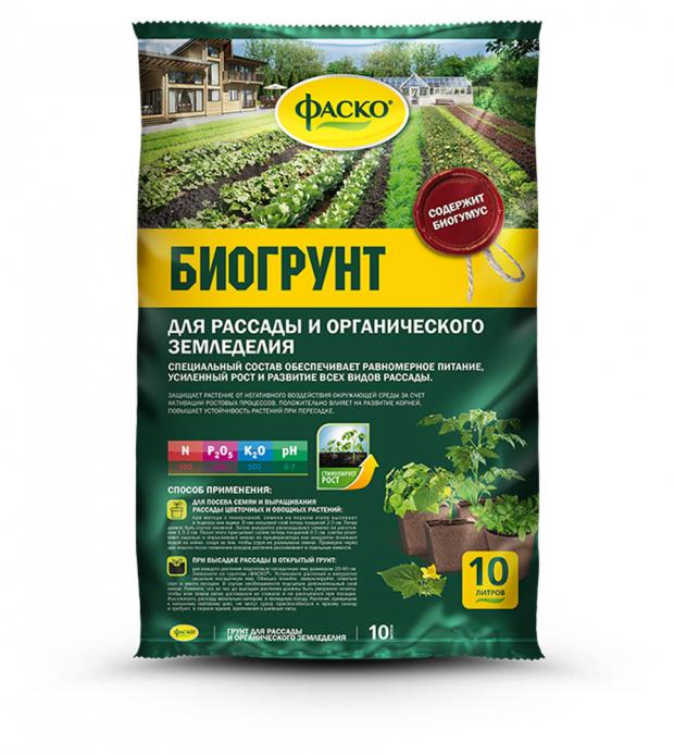 

Грунт для органического земледелия «Фаско» с биогумусом, 10 л