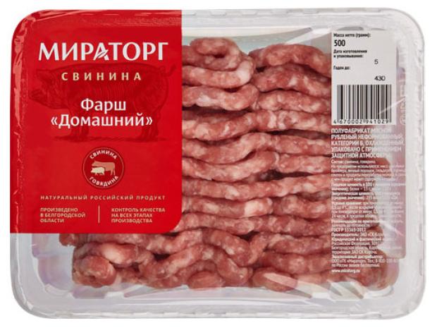 Фарш из свинины и говядины Мираторг Домашний, 500 г