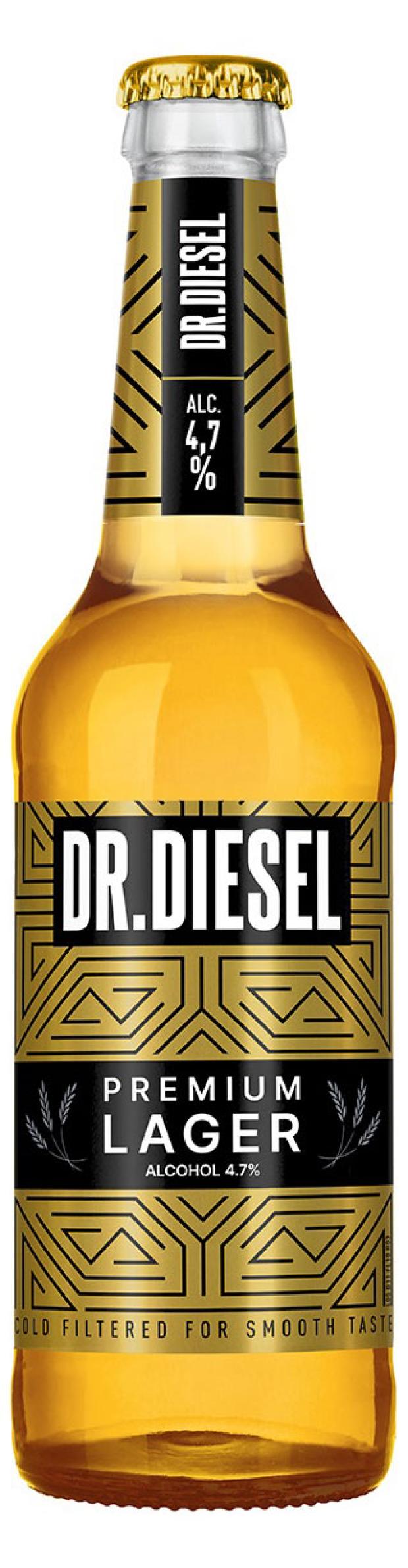 Пиво Doctor Diesel Premium Lager светлое фильтрованное 4,7%, 450 мл пивной напиток doctor diesel premium lager lime 4 3% 430 мл