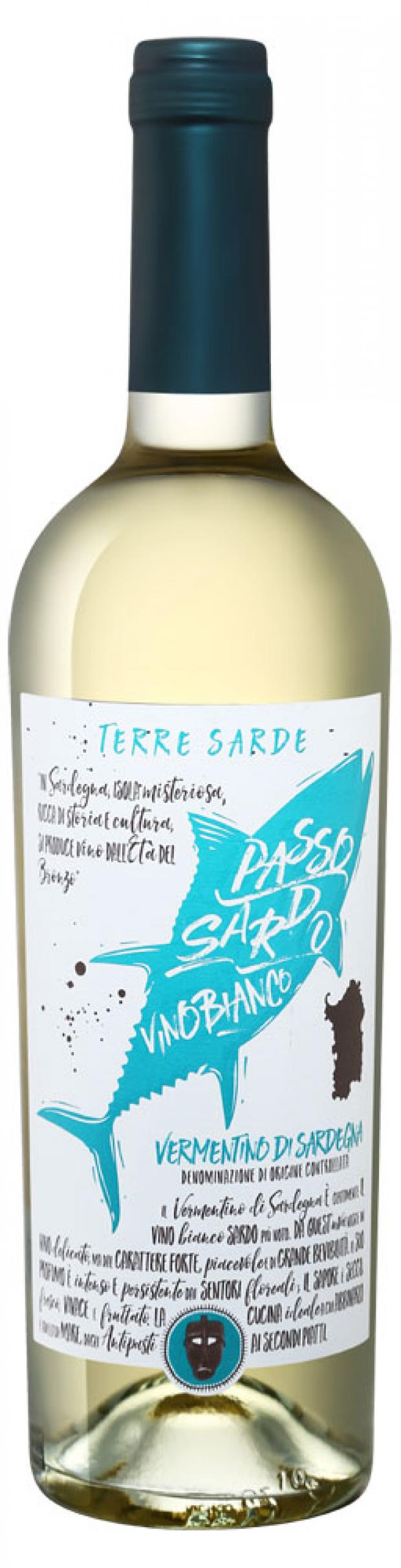 Вино Passo Sardo Vermentino di Sardegnia белое сухое Италия, 0,75 л