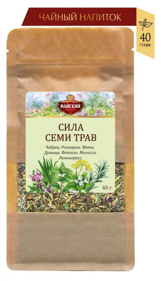 

Чайный напиток «Майский» Сила семи трав крупнолистовой, 40 г