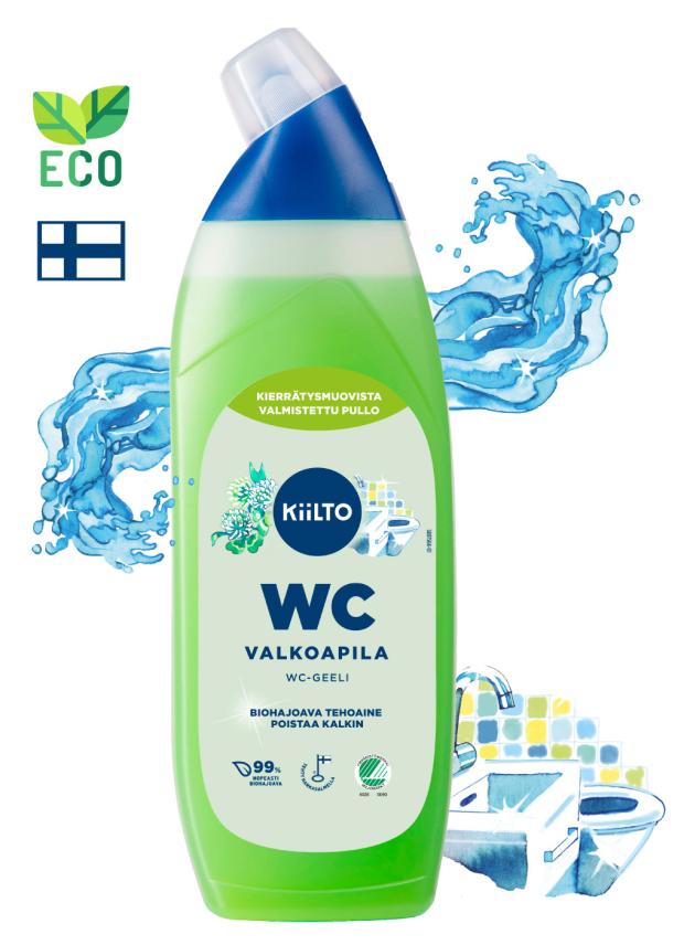 

Гель для чистки туалета Kiilto с ароматом белого клевера, 750 мл