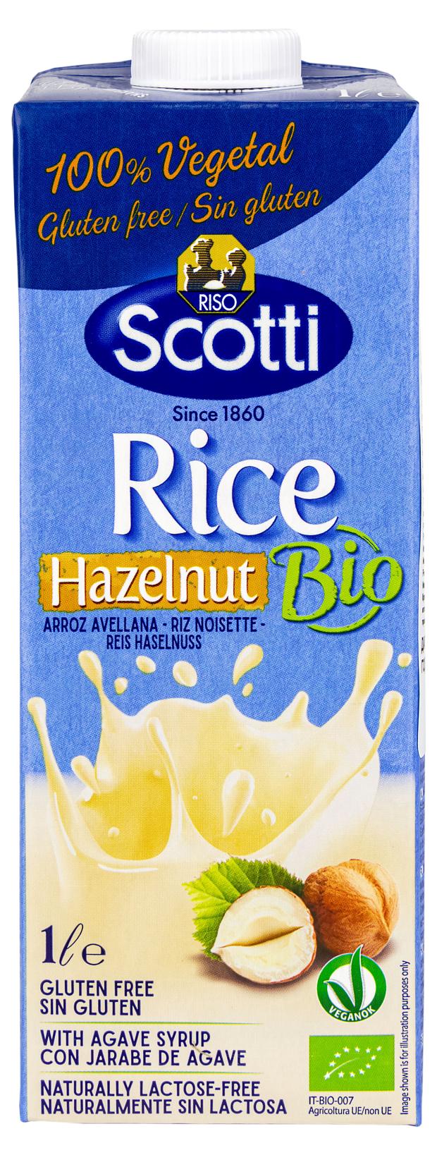 

Напиток на растительной основе Riso Scotti рис с фундуком, 1 л