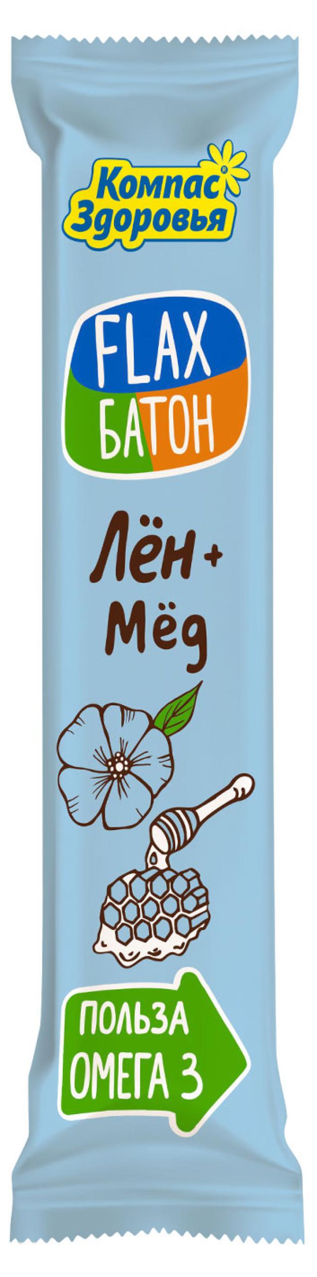 

Батончик Flax лён мед,30 г