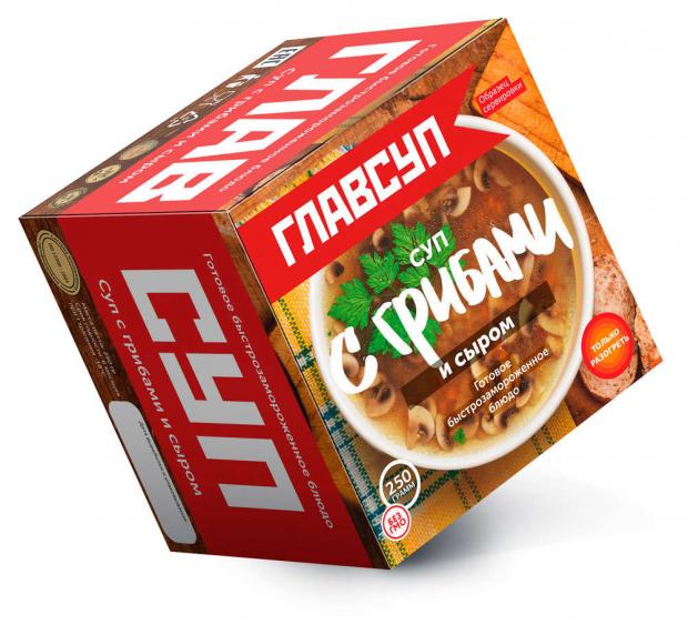 

Суп «ГЛАВСУП» с грибами и сыром, 250 г