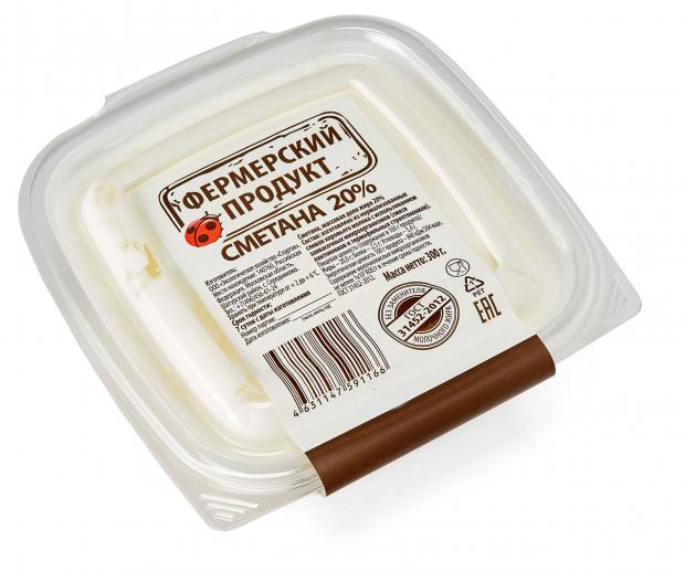 

Сметана Фермерский продукт 20% БЗМЖ, 300 г
