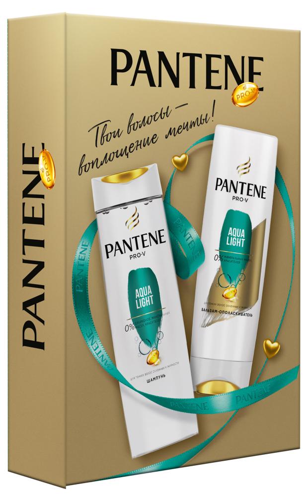 

Подарочный набор Pantene Aqua Light, шампунь 250 мл + бальзам 200 мл