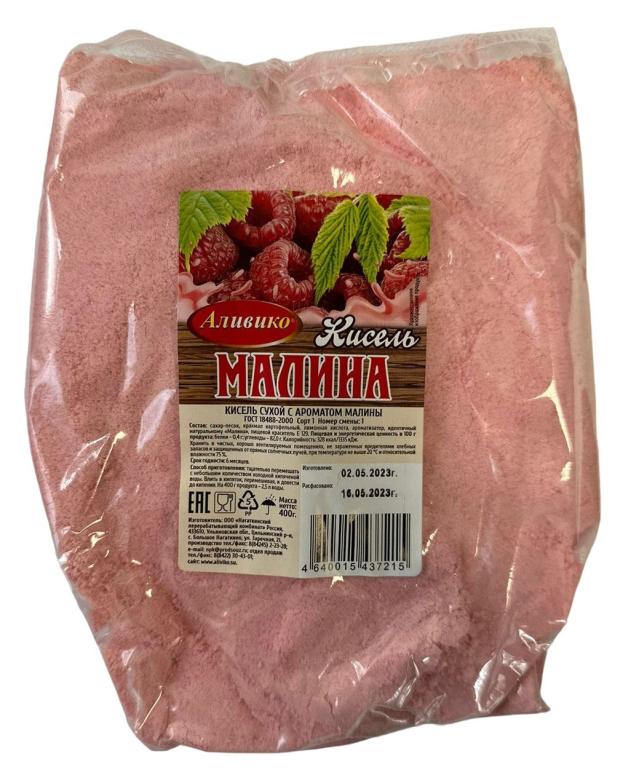 Кисель сухой Аливико с ароматом малины, 400 г
